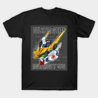 Gundam Barbatos Original Colors Blueprint Grey T-Shirt